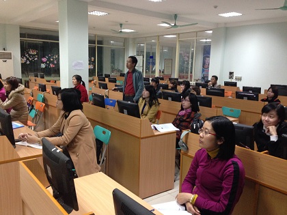Một số hình ảnh về lớp học IC3 của cán bộ, giảng viên
